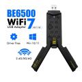 BE6500 Adaptador Wifi 7 Adapter 5Ghz/2.4G/6G Usb 3.0 Cle Antena Wi fi 7 Para PC 802.11AX Ethernet Network Card Dongle. 