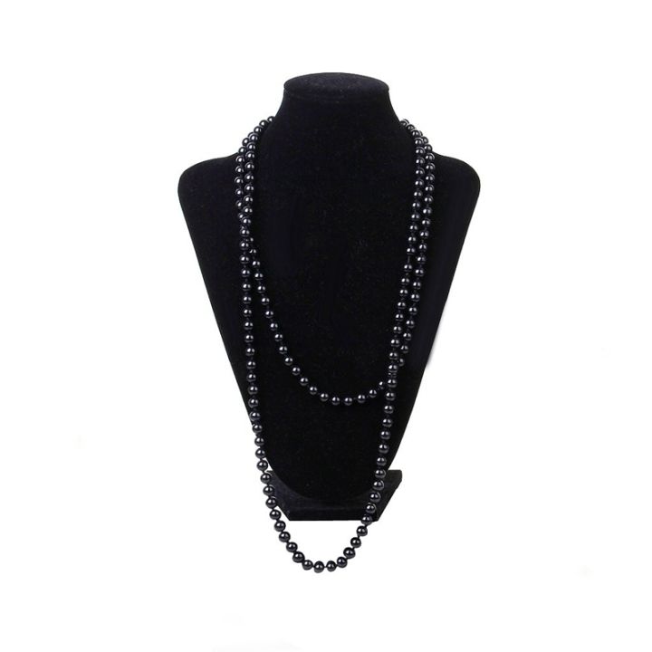 Necklaces%20Fashion%20Faux%20Pearls%20Long%20Pearl%20Necklace%20(Black)%20-%20%20Necklace%20For%20Girls%20-%20Image%205
