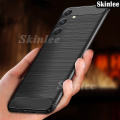 Phone Case for Samsung Galaxy A25 Back Cover Soft Phone Cover Brushed Carbon Fiber Texture Cover Cases Casing Hp for Samsung A25 Cover Cases Wire Drawing Back Cover.