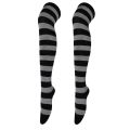 Trendy Women High Stockings Anime Stripe Socks Leg Warmth Over Knee Thigh Soft Dance Socks Ladies Preppy Cosplay Long Stocking.