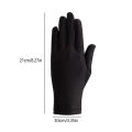 Woman Gloves For Summer Sunscreen Driving Gloves Female Thin Cotton Sweet Solid Color Non-Slip Touchscreen Breathable Conbo. 