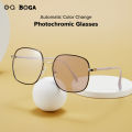OQ BOGA 12 Styles Unisex Proof Blue Light Radiation Computer Glasses Men Women Large Metal Frame Anti UV Photochromic Sunglasses.