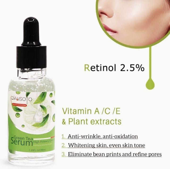 QIANSOTO%20Green%20tea%20serum%2099%25%20Intensive%20Solution%20For%20Skin%2035ml%20-%20Image%202