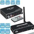 192KHz DAC Digital to Analog Audio Converter BT Optical Coaxial Fiber SPDIF to RCA 3.5mm Jack Audio Amplifier with Bass Volume. 