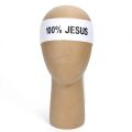 100% JESUS Print Basketball Sports Headband Men Women Running Fitness Sweatband Bandana. 