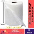 Bubble Wrap 10 Meter |  Packaging Material  | Single Side Bubble Wrap | Width 43 Inch  Premium Quality. 