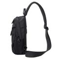 Mens Crossbody Sling Bag Shoulder bag black.