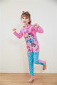 Cute long sleeved children's swimsuit baby girl beach suit with UV protection cloth with full pant and free cap. 