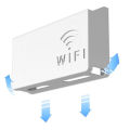 Wall Mounted Storage Box, Wireless WiFi TV Set-top Box, Router Shelf, No Drilling Design, .