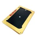Metal number plate frame for suzuki motorcycle or bike licence plate frame  -Golden. 