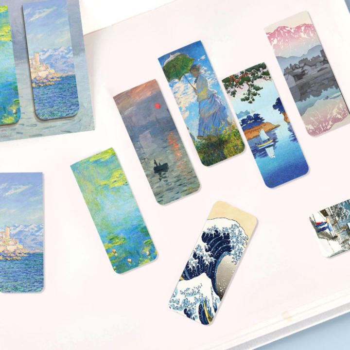 %E3%80%90Fashion%E3%80%91Bookmark%20Set%204%20Creative%20World%20Famous%20Paintings%20Van%20Gogh%20Retro%20Literature%20And%20Art%20Bookbinder%20-%20Image%203