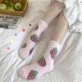 Floor Socks Padded Warm Fuzzy Home Slipper Socks Sleeping Socks Winter Coral Velvet Socks Mid Calf.