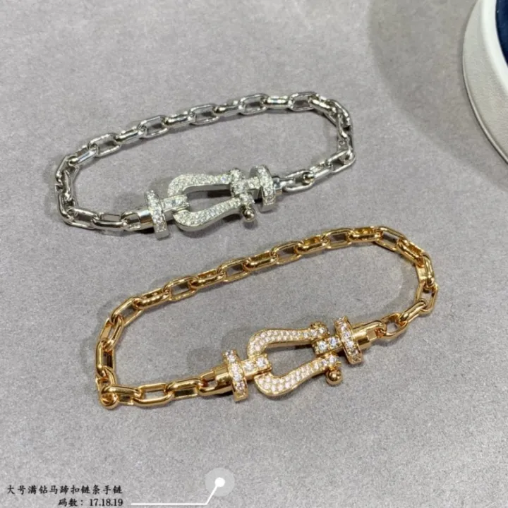 Seiko%20CNC%2018k%20rose%20gold%20nautical%20U-shaped%20horseshoe%20buckle%20bracelet%20women's%20delicate%20light%20luxury%20girlfriend%20couple%20bracelet%20men%20-%20Image%204