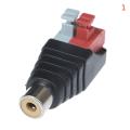 Speaker Wire A/V Cable to Audio Male Famale RCA Connector Press Plug Terminal Encounter.