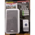 Wireless Digital Door Calling Bell - White And Grey Sage Wireless Door Calling Bell. 