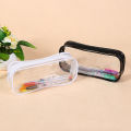 Soft Plastic Transparent Pencil Case Student Pvc Clear Pen Bag Transparent Bag Layor. 