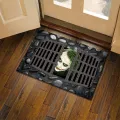 2024 Haunted House Decoration Floor Mat Halloween Manhole Cover Clown Entrance Door Mat Entrance Entrance Floor Mat Thickened Carpet. 