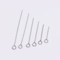 100pcs Stainless steel Eye Pins Findings Eye Head Pins For Jewelry Making Supplies DIY Craft Accessories. 