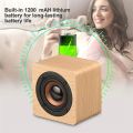 Q1 Wooden Mini Bluetooth Speaker Portable Wood Wireless Subwoofer Stereo Powerful Bass Sound Box Music Player Whosale. 