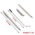 2Pcs Metal Ballpoint Pen For School Office Stainless steel Material Rotating Stationery Black Blue Ink Ball Pen Supplies Pens. 