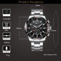 BOYZHE Men Sport Watch Automatic Mechanical Wrist Watch Week Month Calendar Display Luminous Hands Waterproof Watches for Men.
