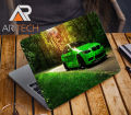 Beautyful Nature with Green Car Laptop Sticker Laptop Skin Sticker for laptop Back Side AR-5172. 