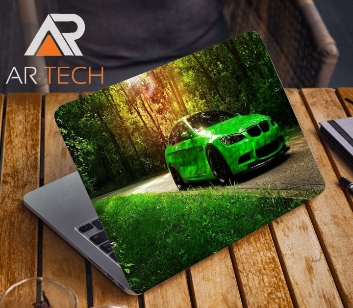 Beautyful Nature with Green Car Laptop Sticker Laptop Skin Sticker for laptop Back Side AR-5172