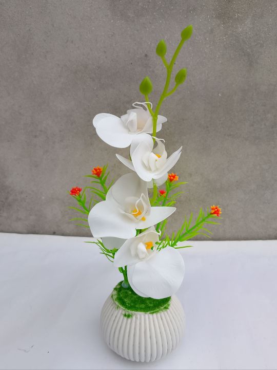 Orchid%20flower%20Artificial%20rubber%20tree%20plant%20for%20home%20decoration.%20flower,%20flowers,%20grass,%20hanging,%20wall,%20leaf,%20carpet,%20pot,%20cutter,%20light%20stand,%20indoor%20-%20Image%203