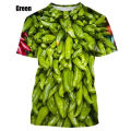 Personalized Chili Fashion 3D Printing Funny T Shirts Creative Pattern Short-sleeved Harajuku Unisex T-Shirt Top Male Female Tee.