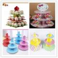 3 Tier Disposable Cup Cake Stand.