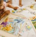Melissa & Doug Jigsaw Puzzle Bundle (Dinosaur,Safari and Ocean) - Animal Puzzles, Wooden Jigsaw Puzzles For Kids Ages 3+. 