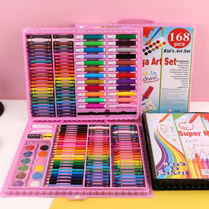 168%20Pcs%20Art%20Set%20Watercolor%20Markers%20Crayons%20Water%20Pen%20Drawing%20Set%20Artist%20Painting%20Tools%20For%20Boys%20Girls%20Kids%20Birthday%20Gifts%20minghao%20-%20Image%203