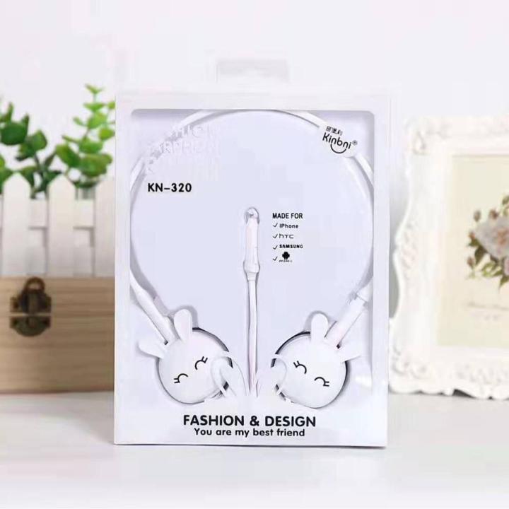 Cartoon Cute Rabbit Sport Earphone Wired Super Bass Noise Reduction 3 ...