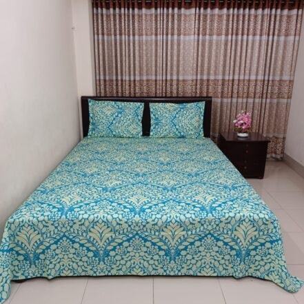 AC HOME TEX King Size Bed Sheet With Two Pillow Covers