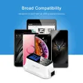 USLION 8 Port USB Charger HUB Quick Charge 3.0 LED Display Multi USB Charging Station Phone Desktop Wall Home EU Plug. 