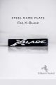 XBlade Brand LOGO Front Name plate for XBlade Motorcycle With Laser Marking Brand Name. 