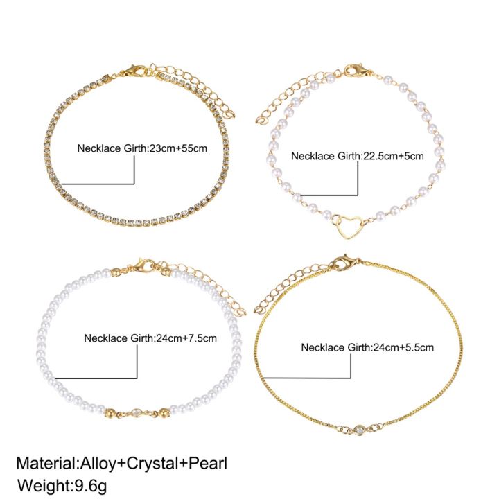 New%202024%20Peach%20Heart%20Pearl%20Bracelets%20Set%20for%20Women%20Multilayer%20Accessories%20-%20Image%202