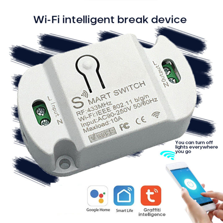 Tuya%20New%20Version%20Smart%20Controller%20WIFI+433%20On-off%20Switch%2010A%20Wireless%20Remote%20Control%20Work%20With%20Alexa%20Google%20Home%20brand%20new%20and%20good%20quality%20-%20Image%202