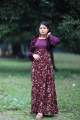 New Gorgeous Stylish and Fashionable Latest Premium Luxury Screen Printed Skirt Linen Alex Georgette Full Sleeve Work Stitched One Piece Dress For Women. 