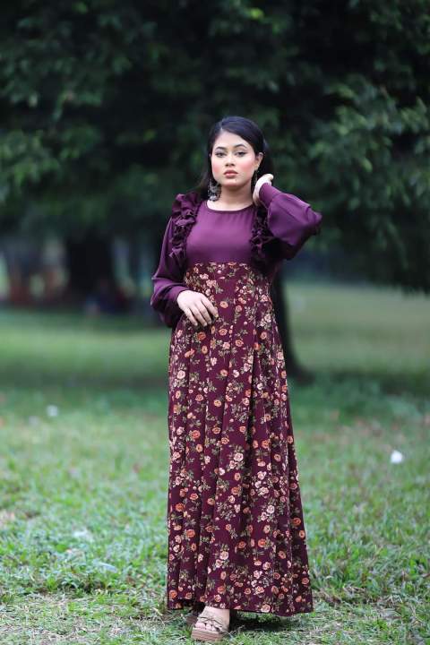 New%20Gorgeous%20Stylish%20and%20Fashionable%20Latest%20Premium%20Luxury%20Screen%20Printed%20Skirt%20Linen%20Alex%20Georgette%20Full%20Sleeve%20Work%20Stitched%20One%20Piece%20Dress%20For%20Women%20-%20Image%204
