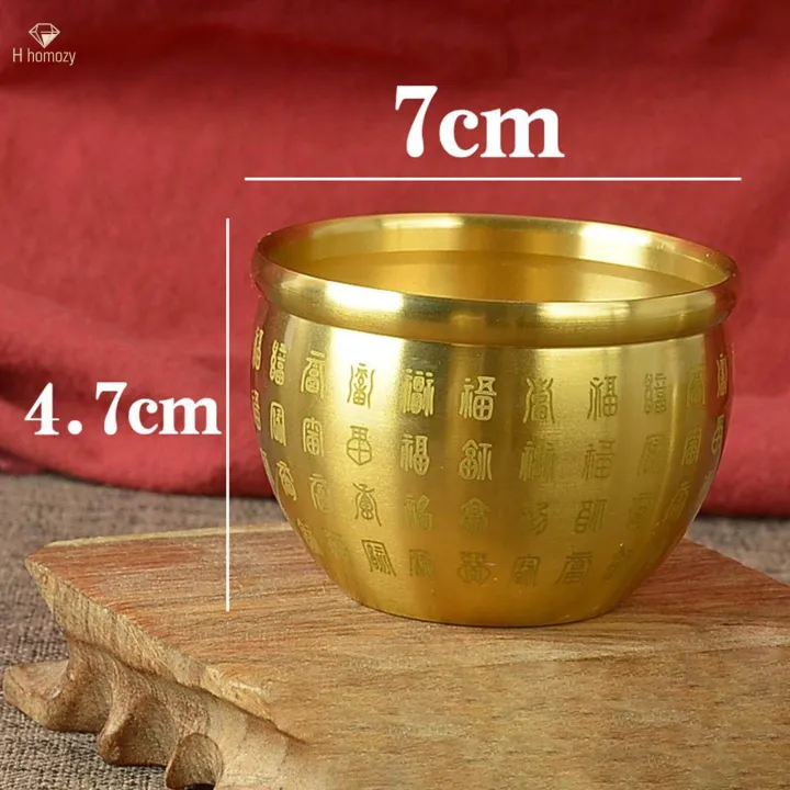 2x%20Brass%20Feng%20Shui%20Bowl%20Wealth%20Chinese%20Traditional%20Lucky%20Cornucopia%20Statue%20Sculpture%20Lucky%20Figurine%20Folk%20Treasure%20Bowl%20for%20-%20Image%202