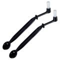 Coffee Machine Brush Cleaner Nylon Espresso Machine Brush Coffee Cleaning Tool with Spoon for Coffee Tool Barista Home Kitchen(2 Pack).