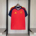 SPAIN 2026 FIFA WORLD CUP HOME JERSEY: Half Sleeve (Thai Premium). 