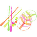 5/20/50pcs Twisty Flying Saucers Children Outdoor Play Push By Hand Rotating Round Disc Helicopters Novetly Toys for Kids Gifts.
