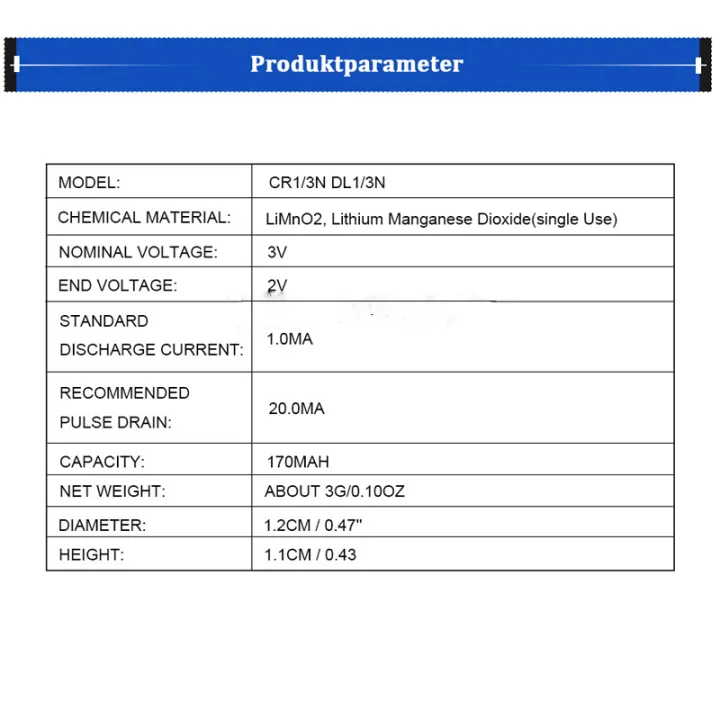 4pcs%20NEW%20CR1/3N%20CR-1/3N%203V%20lithium%20battery%20DL1/3N%20CR1/3%201/3N%20CR13N%20CR13%2013N%20Glucose%20camera%20battery%20Moscow%20Warehouse%20Stock%20-%20Image%203