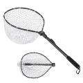 Free Sports Collapsible Aluminum Alloy Fishing Net Folding Fish Landing Net with Carabiner Clip for Fish Catching Releasing. 
