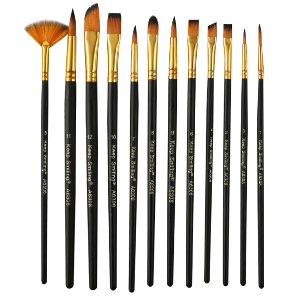 Keep%20Smiling%20Artist%20Paint%20Brush%20Set%20Of%2012%20Pcs%20(M-A6308)%20-%20Image%203