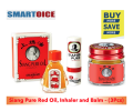 Siang Pure Oil + Balm + Inhaler for Relief of headache, Sinus and Jont & Muscle Pain - 3Pcs.