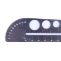 KOGEEK Multifunction Scale Tool Map Landmarks Compasses Ruler Protractor Stainless Steel EDC Ruler.
