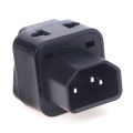 2 In 1 IEC 320 C14 Male To C13 Female Power Adapter PDU/UPS C13 Female Plug Encounter. 